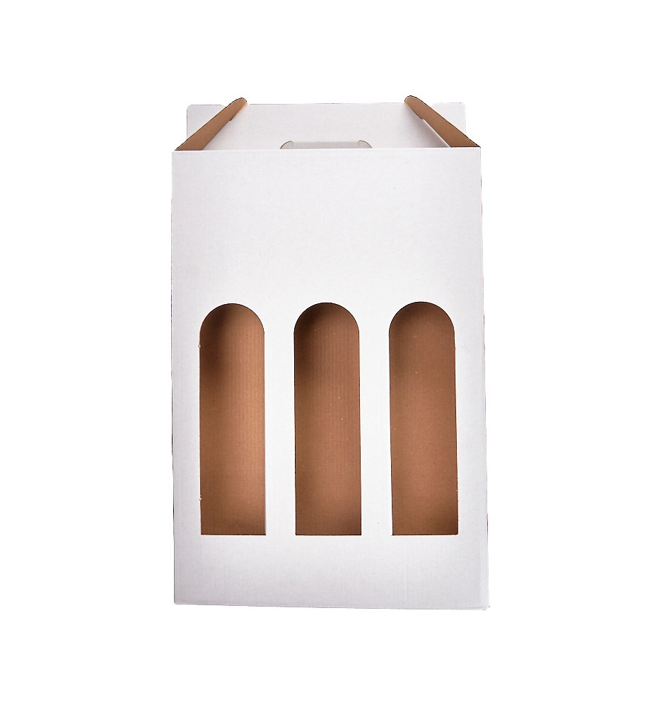 Cutie carton albit 3 sticle