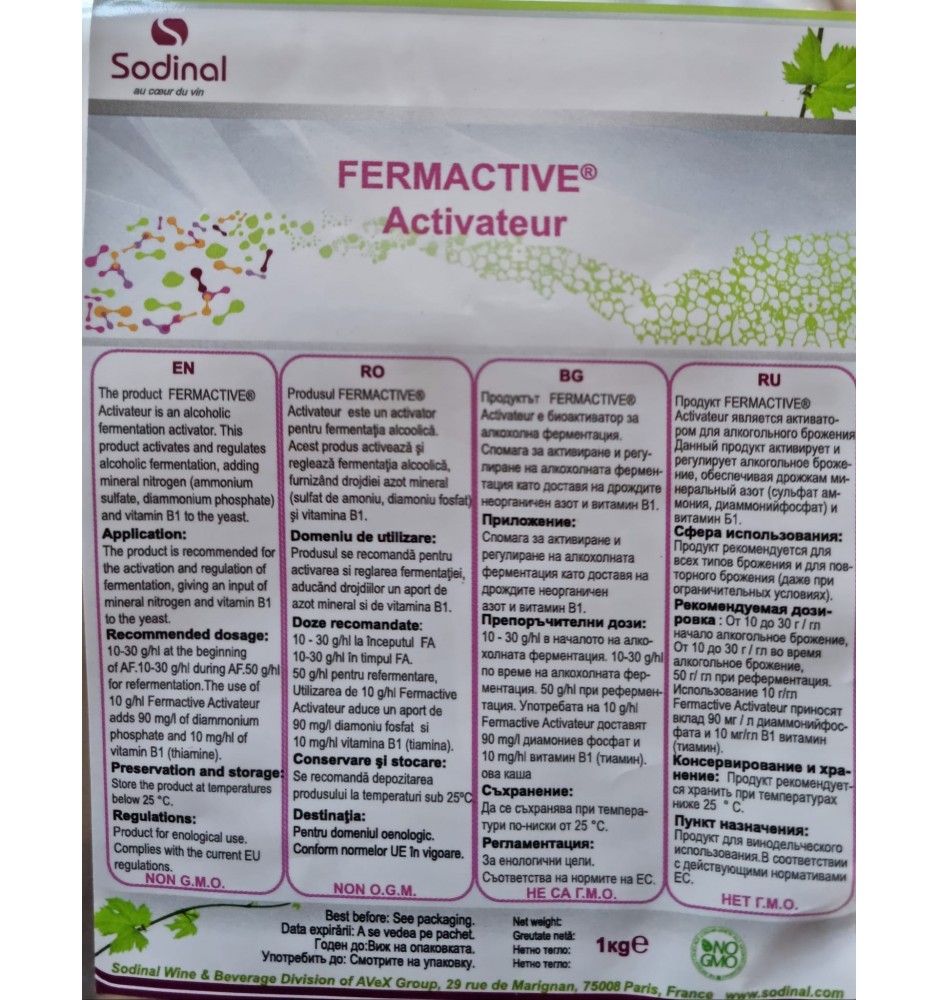 Fermactive activator