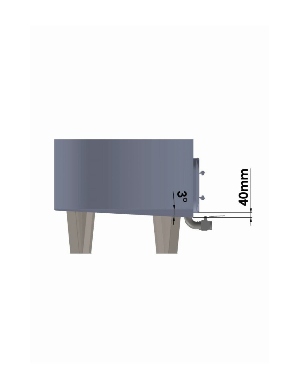 Galo - Cisterna inox fermentare 1100L cu manta racire