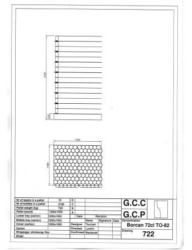 Galo - Borcan 720ml. Faseta TO82 F722